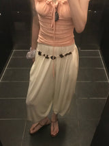 Boheme Line Vintage Wood Beads String Belt