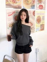 #ビューティフルボートネックワンショルダーニット (3color)