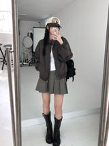 Billy Checkered Pleats Mini Skirt (one color)