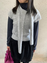ニップドヘアリーマフラー半袖ニット