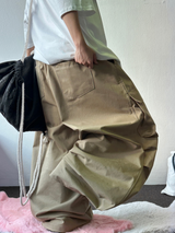 HIGH QUALITY💛ストリングフロントカーゴパラシュートリベットコットンパンツ - 4 COLORS