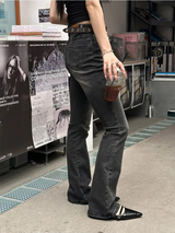 ベーシックブーツカットデニムパンツ(6color)