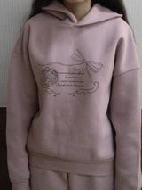 Ribbon Fence Hoodie (sweet purple)