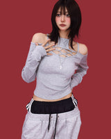 layer sagging trek wide pants (2color)