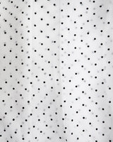 Dot scarf blouse_ivory