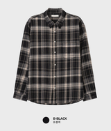 Landwai 3171 Daily Overfit Check Long Sleeve Shirt