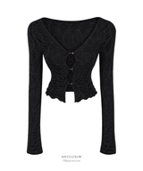 Rosie Frill Cardigan (2color)