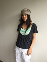 Node punched hair scarf (2color)