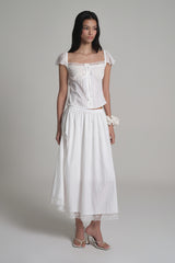  Angel lace skirt, Ivory