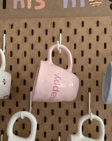 happy homely mug : baby pink