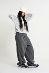 Cozy belted fleece jogger pants