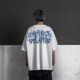HIERARCHY STUDIOS Chroma - ホワイトヒステリアワイドオーバーサイズTシャツ