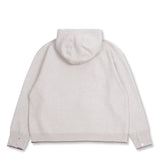 シェルボタンニットフーディ　オートミール