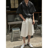 【S/S】ホワイトコットンバミューダパンツ