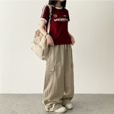 リッパートラックラインカラー半袖Tシャツ