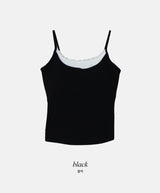 Lace Layered Cap Sleeveless (3color)