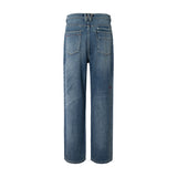 ICE BLUE HOT-FIX RHINESTONE CRINKLE WHISKER BOOTCUT JEANS