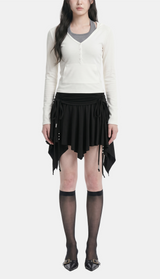 Mia Layered Halter Hood Tee