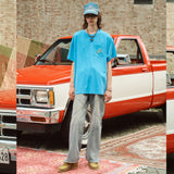 ミュージックロゴTシャツ ヴィンテージブルー