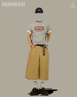 BU Strap Cotton Bermuda Pants