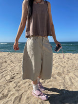 ステッチハーフパンツ