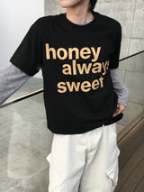 スウィート セミクロップ ショートスリーブ Tシャツ 6C