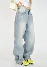 (UNISEX)soft denim pants