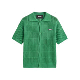 グリーン シースルー ショートスリーブ カーディガン