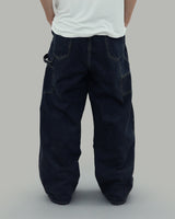 Hunter Rivet Denim Pants (Deep Blue)