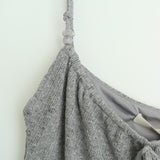 Ruffle Beads Ribbon Slip Dress 231837300