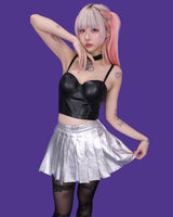 leather bustier top