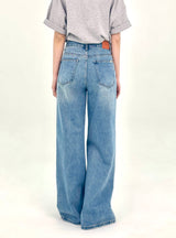 WIDE REGULAR DENIM PANTS code 25002