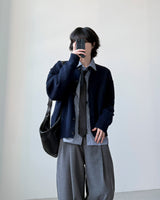 Deo ストライプクロップシャツ