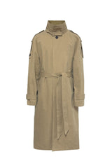 Belted Epaulet Trench Coat