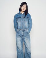 26SS WOMAN デニムパラシュートパンツ