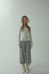 V-BUTTON KNIT LONG SLEEVE_IVORY