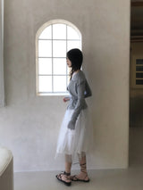 Tilda Ballerina Lace Bustier Tulle Long Dress