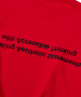  Basic cross Sweatshirt _ Red 
