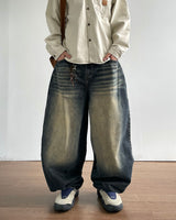 Dust Washed Denim Pants
