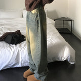 ハキップビンテージウォッシングデニムパンツ
