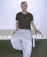 Untitled Layered Crop Short Sleeve Brown
