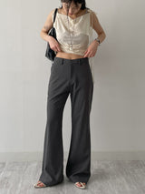 [Unisex] サマー ブーツカット ワイド スラックス