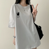 Surprised cat loose fit short sleeve