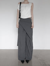 Blend Wrap Skirt Pants