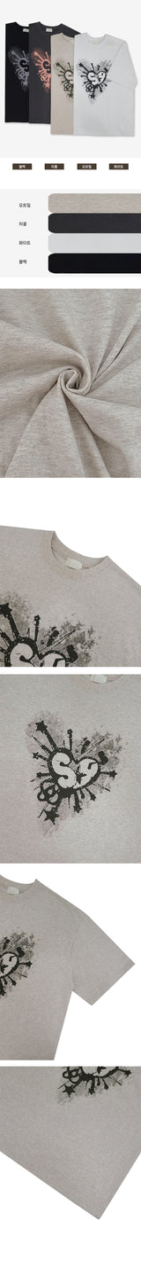 ラークルハート半袖Tシャツ