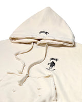 POLO CROP HOODIE_CREAM