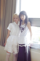 apron frill skirt