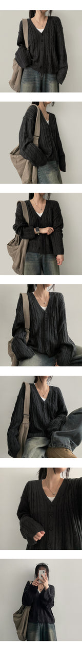 Adele Twisted Knitted Cardigan