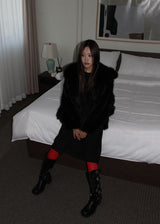 HOLIDAY HOOD FUR JACKET