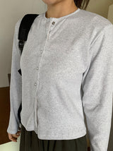 Amk Punching Snap Round Cardigan